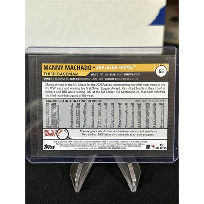 2021 Topps Big League - Orange Parallel #55 Manny Machado - San Diego Padres