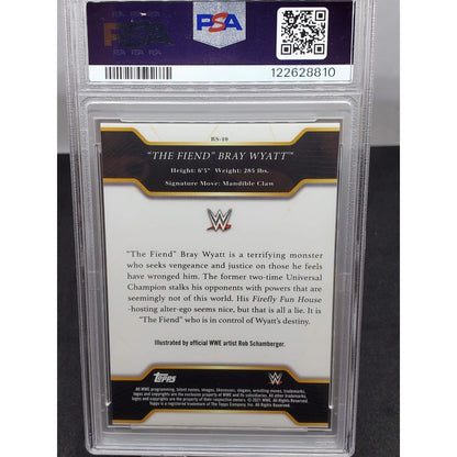 2021 Topps Undisputed WWE The Fiend Bray Wyatt RS-10 Rob Schamberger PSA 10