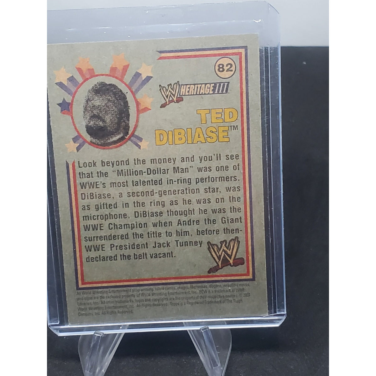 2008 TOPPS CHROME HERITAGE III WWE TED DIBIASE #82