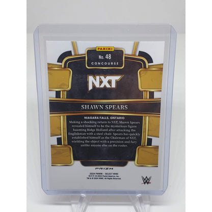 Shawn Spears 2024 Select WWE Concourse Silver Prizm #48 NXT SP