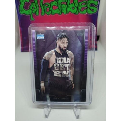 Jey Uso 2021 Topps WWE Undisputed Base Purple Parallel # /99 SmackDown Bloodline