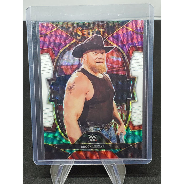 2023 Panini Select WWE Brock Lesnar Concourse Tri-Color #8