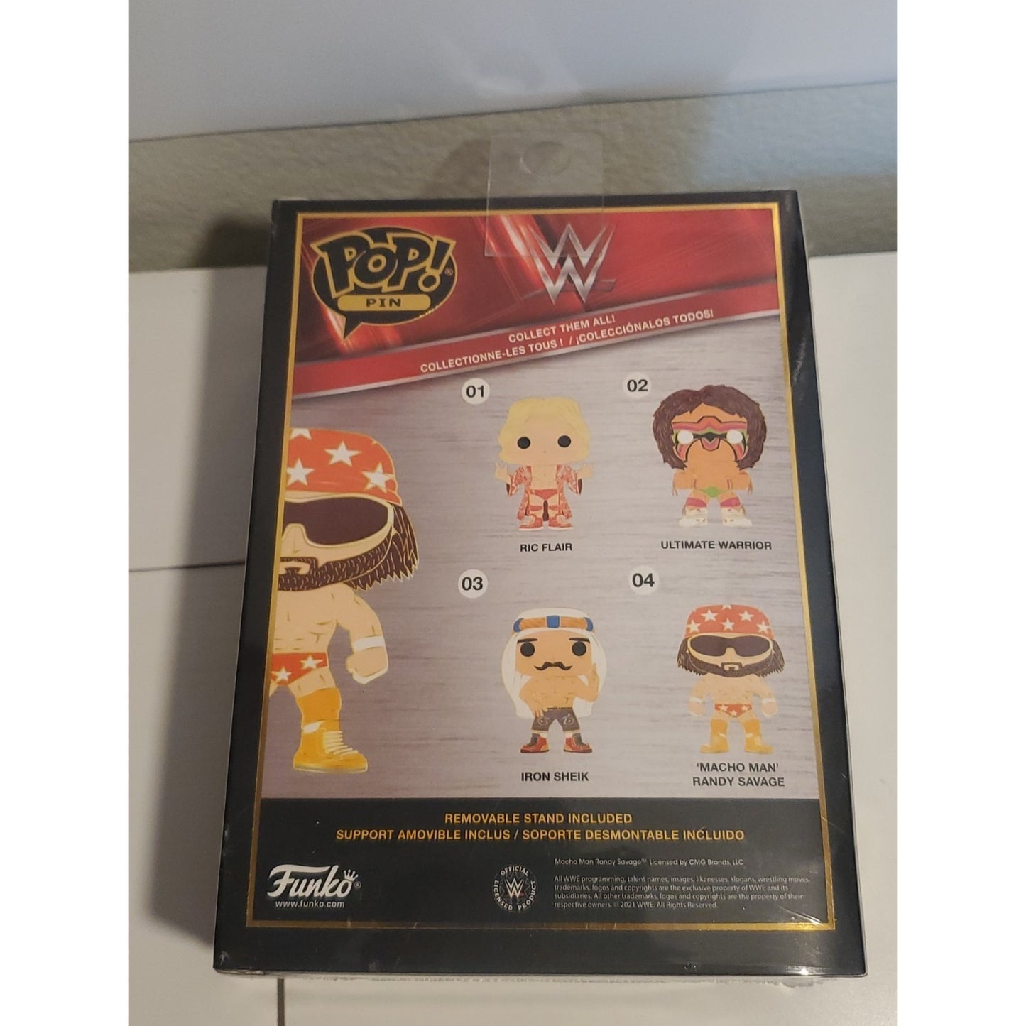 Funko POP! Pin #04 WWE 3 Inch Pin - Randy Macho Man Savage (Plastic Sealed)