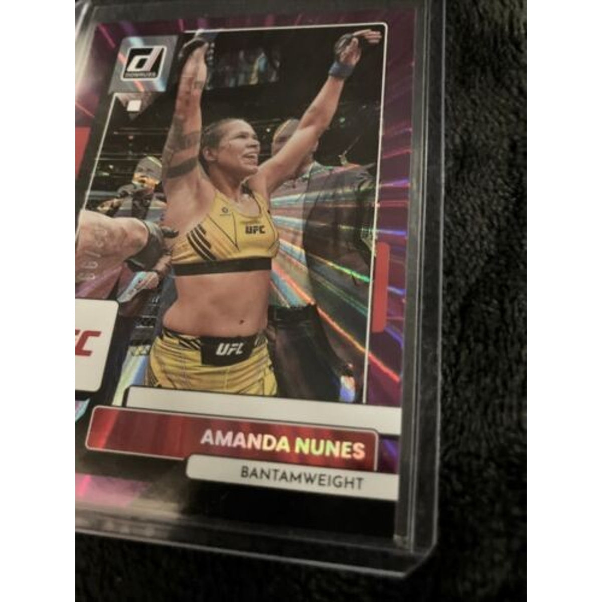 2023 Donruss UFC Amanda Nunes Purple Laser #02/99 Parallel SP Pack Fresh New