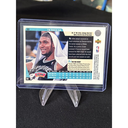 Tim Duncan 1997-98 Upper Deck RC Collector's Choice #323 Spurs - Excellent Cond