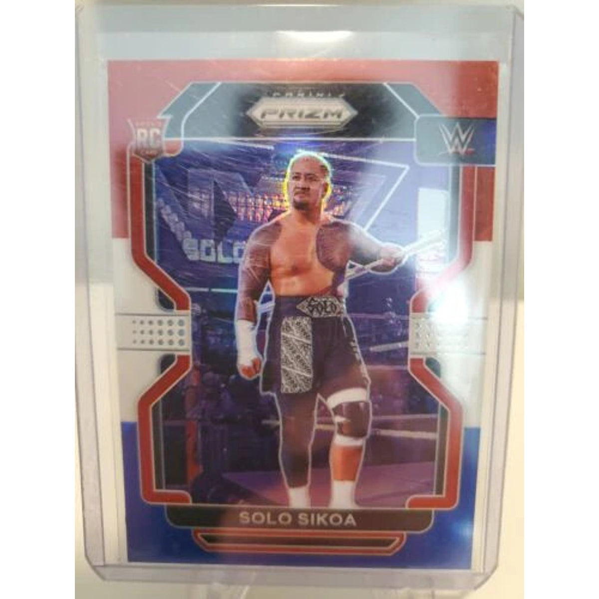 Rookie Card Red White Blue Prizm NM-MINT 2022 WWE Panini Prizm #114 Solo Sikoa
