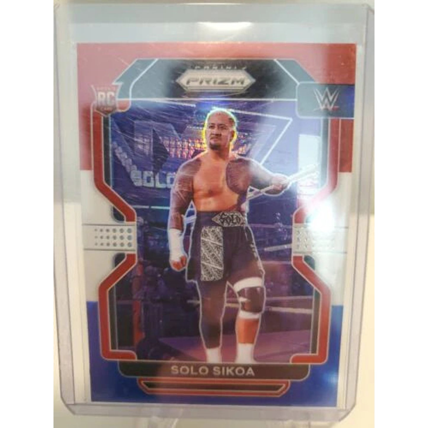 Rookie Card Red White Blue Prizm NM-MINT 2022 WWE Panini Prizm #114 Solo Sikoa