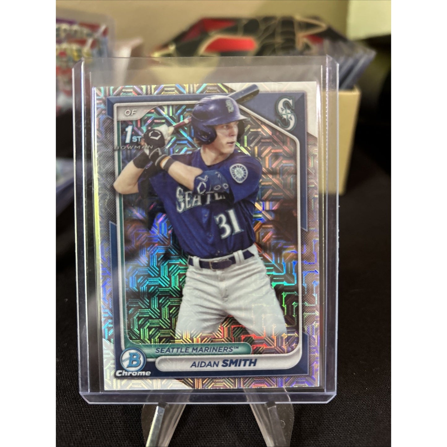 Aidan Smith 2024 Bowman Chrome Mega Box Mojo Refractor #BCP-45 / Pack Fresh New