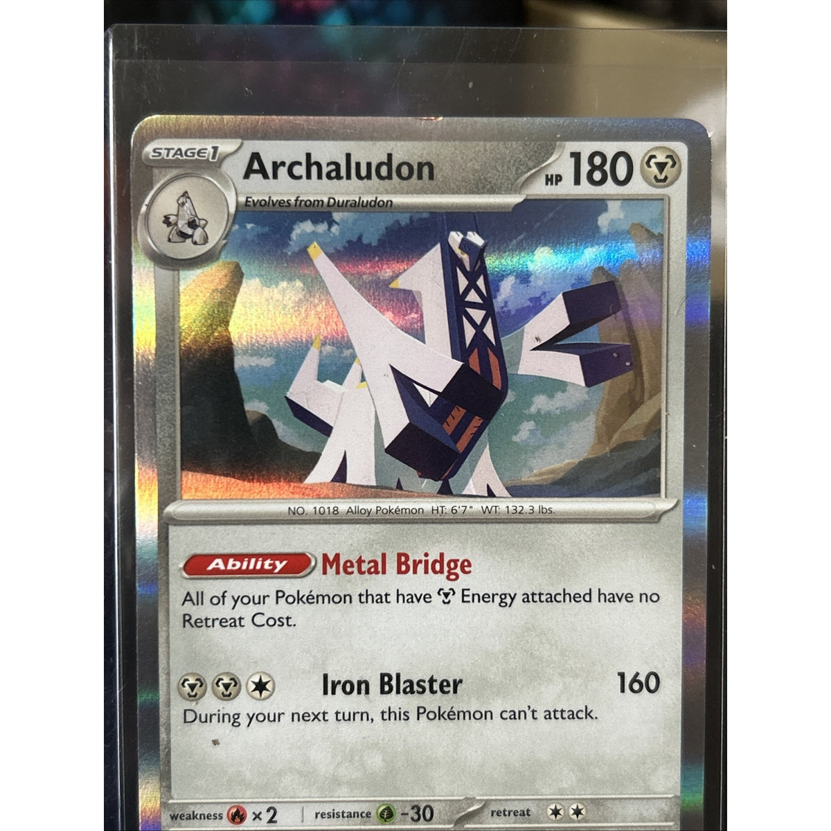 Pokémon TCG Archaludon 107/142 Holo Stellar Crown / Pack Fresh New