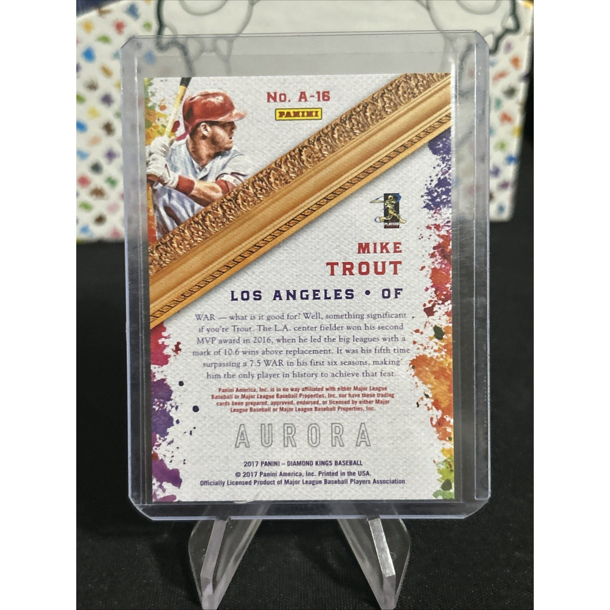 2017 Panini Diamond Kings Mike Trout Aurora - Pack Fresh New