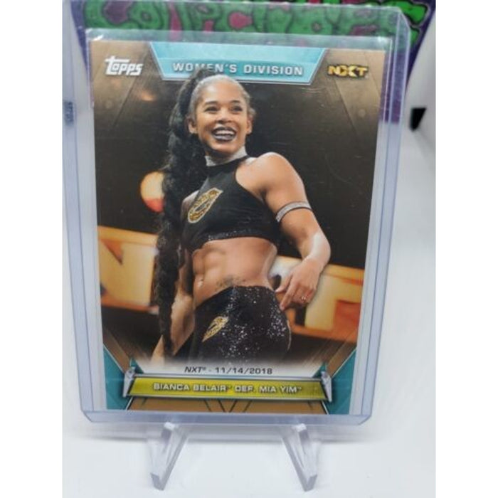 2019 Topps WWE Womens Division Memorable Matches Bianca Belair #88 Bronze #/75