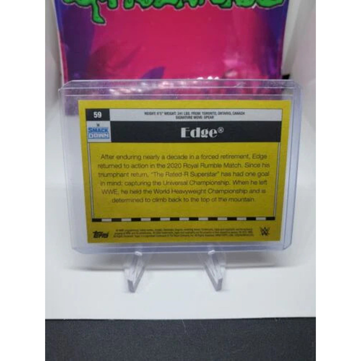 EDGE green parallel #/99 - 2021 Topps Heritage WWE #59