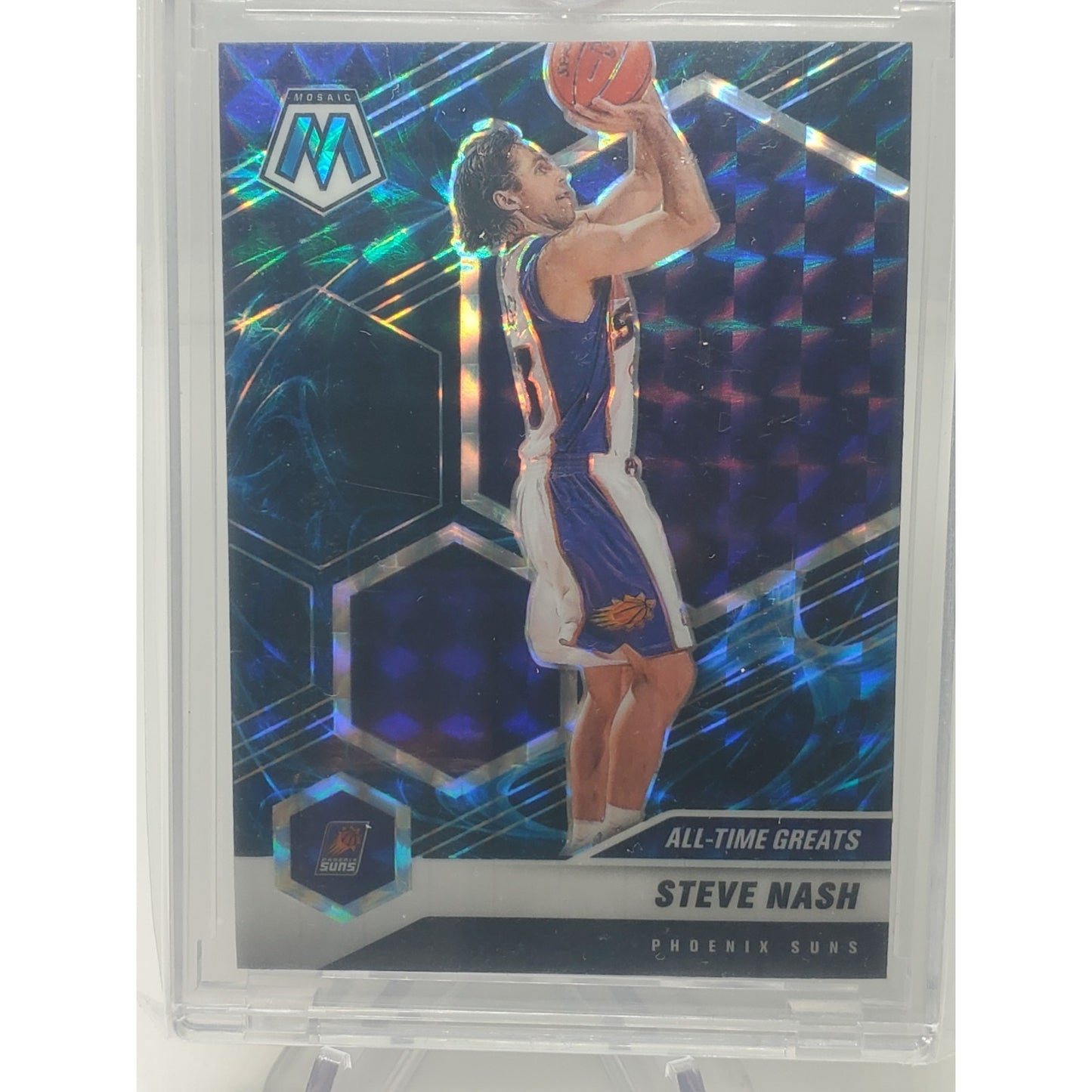2020-21 Panini Mosaic - All-Time Greats Steve Nash #286 Genesis Mosaic Prizm