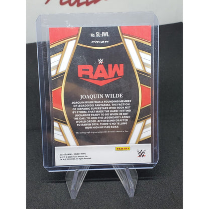 2024 WWE Panini Select JOAQUIN WILDE Prizm AUTO #SL-JWL