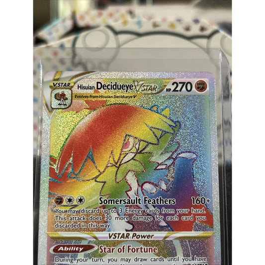 Hisuian Decidueye VSTAR (Secret) 195/189 Swsh10: Astral Radiance Holo - Mint New