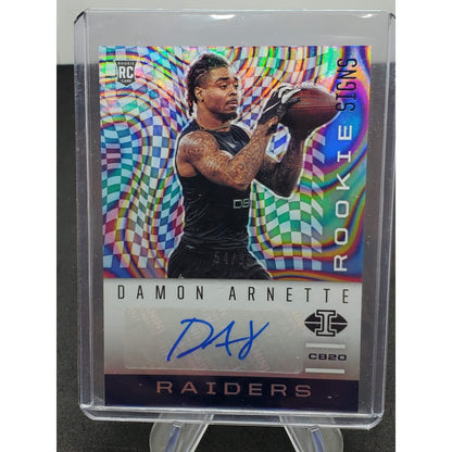 2020 Panini Illusions - Rookie Signs Damon Arnette #RS34 Blue /99 (AU, RC)