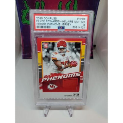 2020 Panini Donruss - Rookie Phenoms Jerseys #RPCE Clyde Edwards-Helaire PSA 10