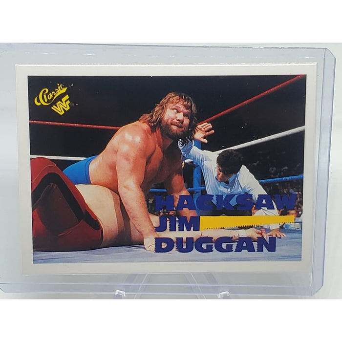 Hacksaw Jim Duggan 1990 WWF Wrestling Classic Card #65