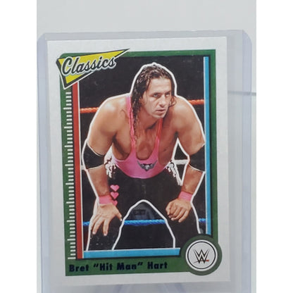 2023 Panini Chronicles WWE Bret "Hit Man" Hart #/99 Blue Parallel SP 158