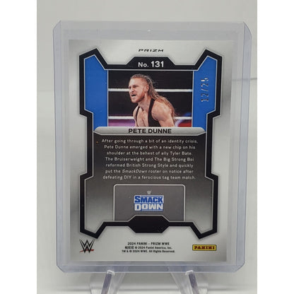 2024 Panini Prizm WWE #131 Pete Dunne Mojo Prizm #12/25