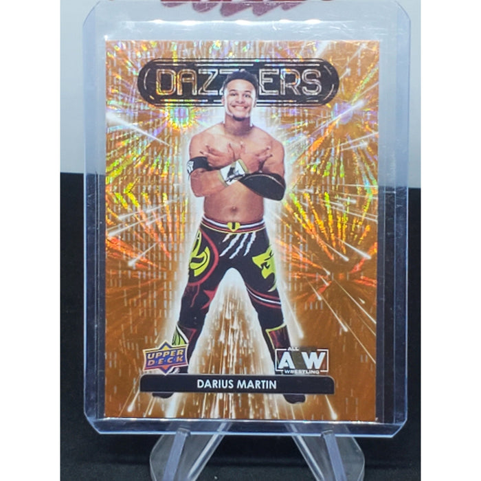 2023 Upper Deck AEW Wrestling Darius Martin Orange Dazzlers #DZ-38