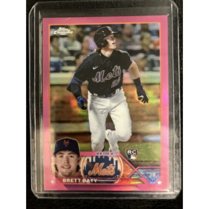 Brett Baty 204 Pink Refractor RC Mets Topps 2023 Chrome Pack Fresh New
