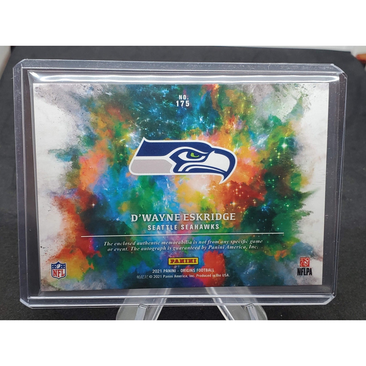 2021 Panini Origins - Rookie Jumbo Jersey Autographs D'Wayne Eskridge #175 (AU,