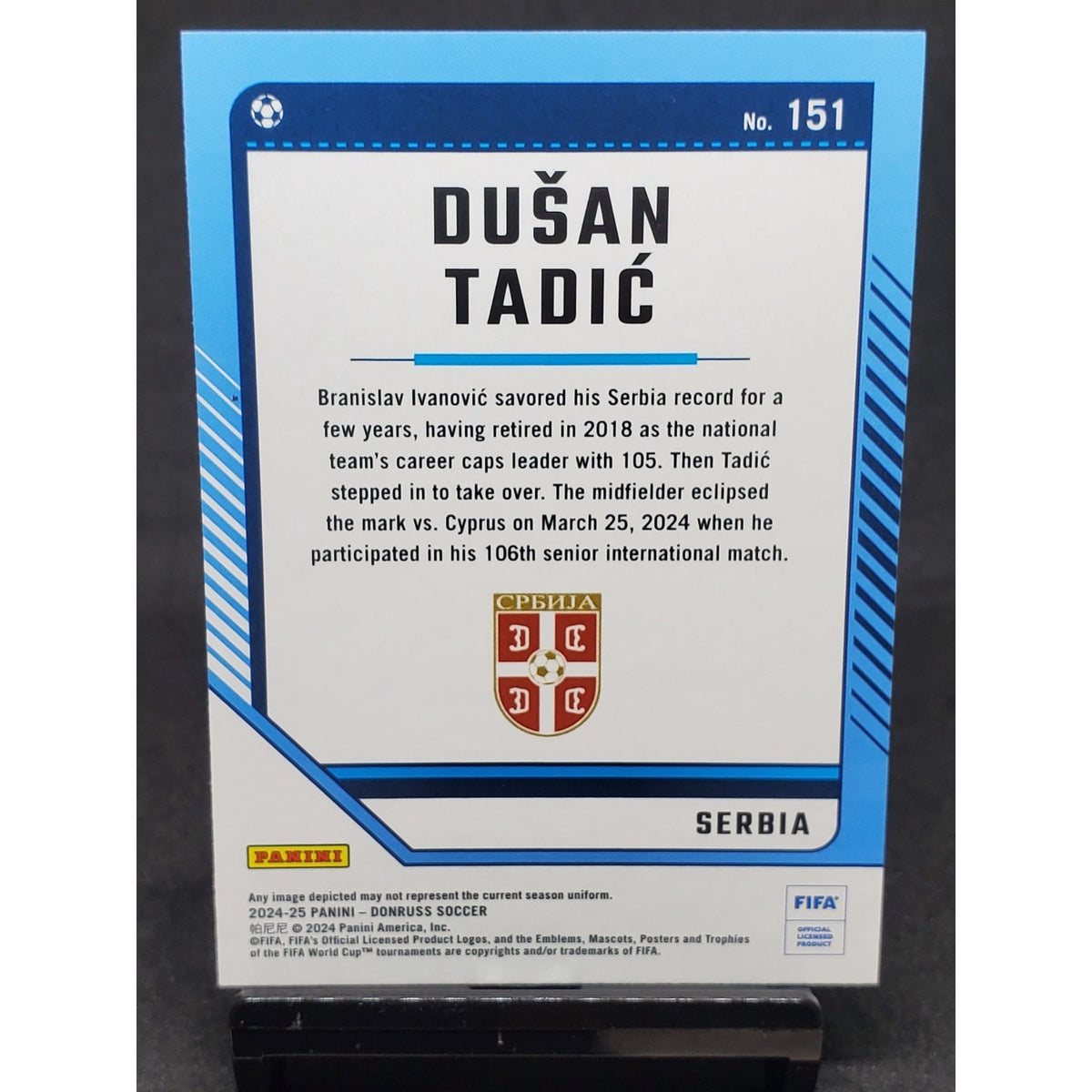 2024-25 Panini Donruss Fifa - Optic Dusan Tadic #151