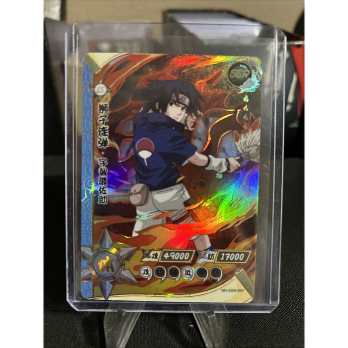 Chinese Naruto Kayou CCG Sasuke Uchiha NR-SSR-057 Holo / Pack Fresh New