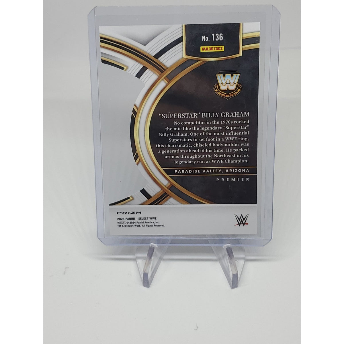 2024 WWE Select Die-Cut Silver Prizm #136 Superstar Billy Graham