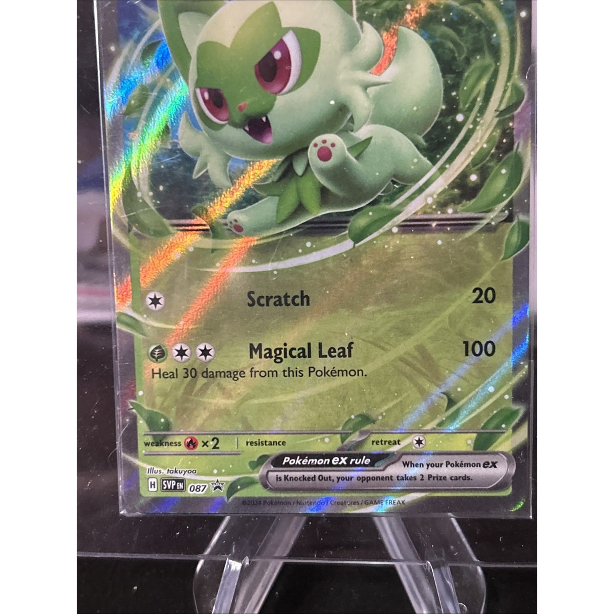 Sprigatito EX SVP 087 Pokemon Black Star Promo Card - SEALED Code Card