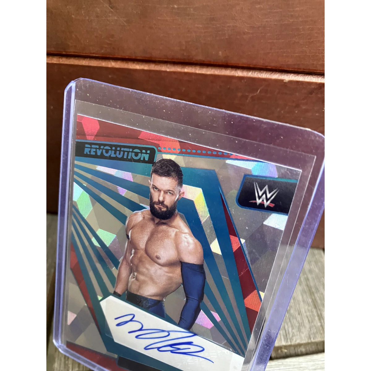 AUTO CUBIC PARALLEL PACK FRESH NEW 2022 PANINI REVOLUTION WWE FINN BALOR #13/49