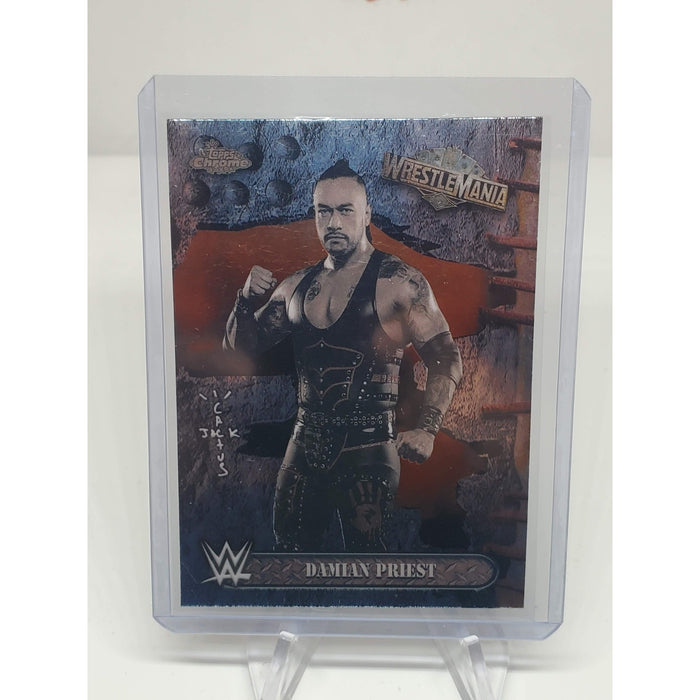 Damian Priest Cactus Jack 2025 TOPPS CHROME WWE Wrestlemania #94