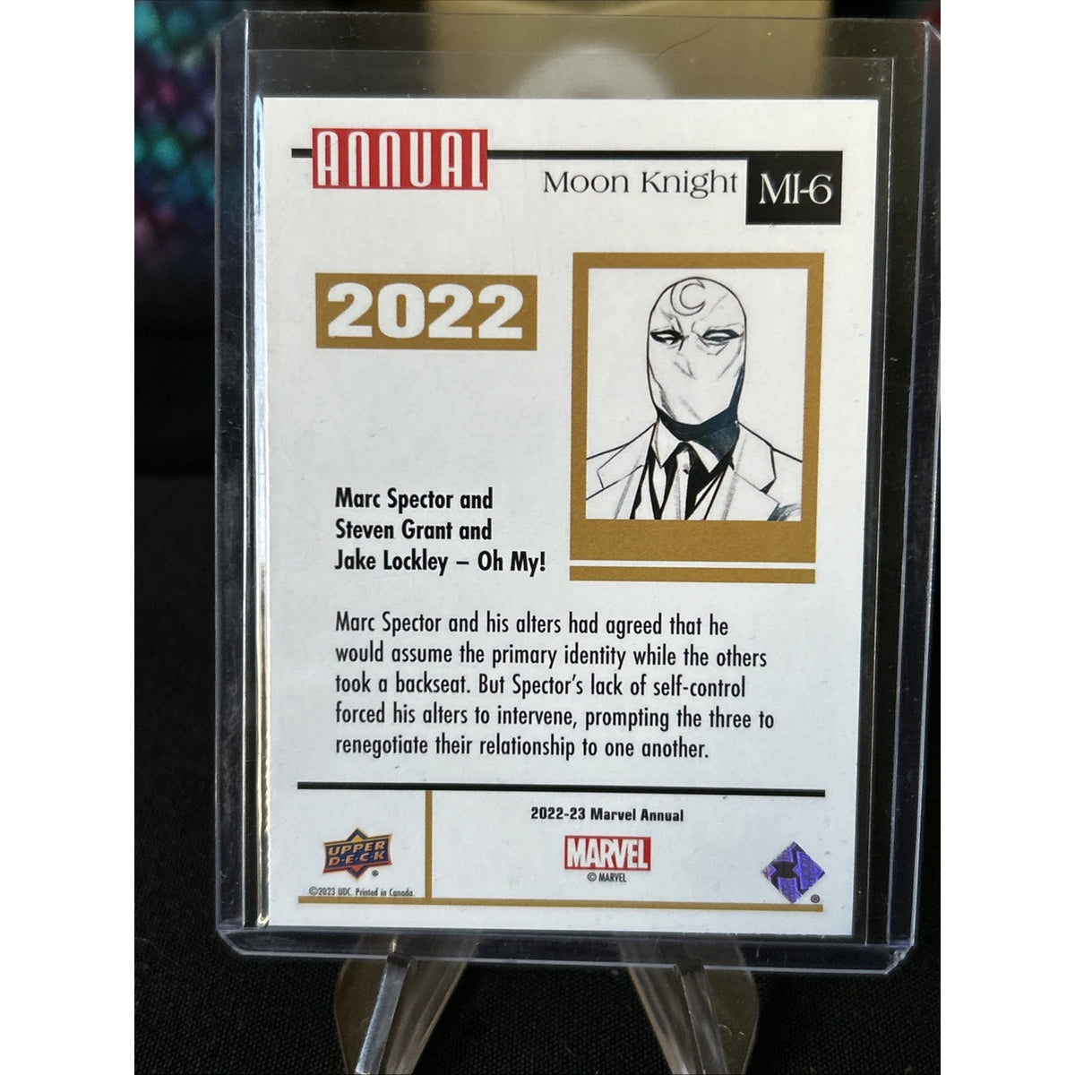 Upper Deck 2022-2023 Marvel Annual: Super Hears of the Year Moon Knight #MI6 New