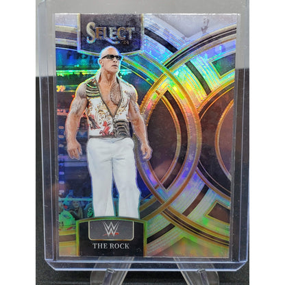 2024 Panini Select WWE - Premier Level The Rock Silver Prizm Parallel #176