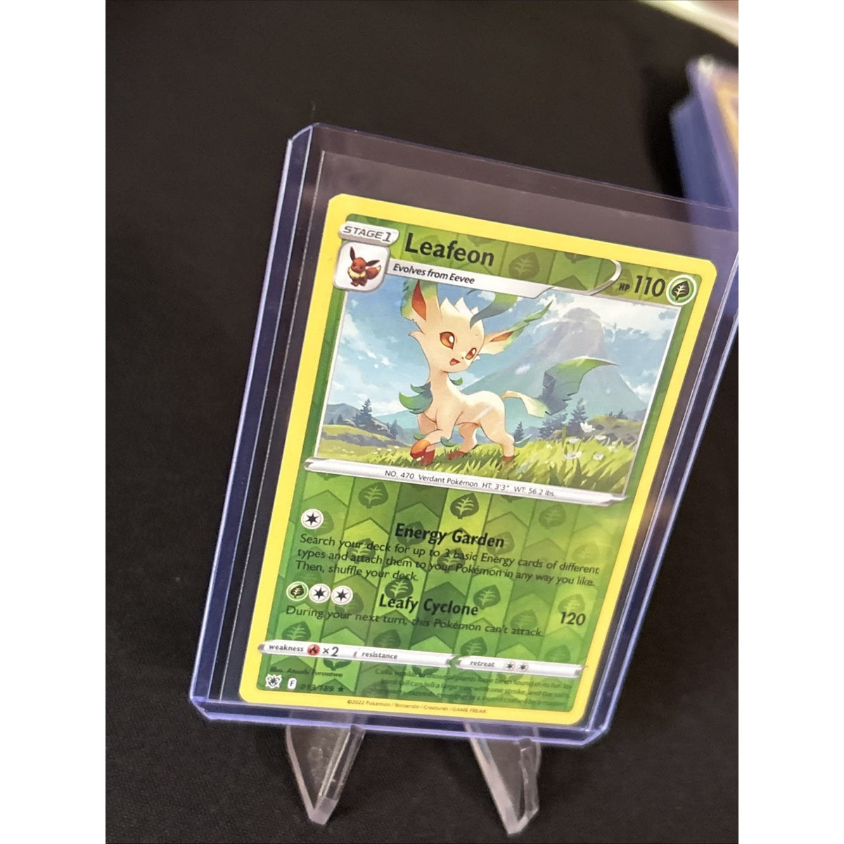 Leafeon 013/189 Astral Radiance Reverse Holo Pokémon - Pack Fresh New - Sleeved