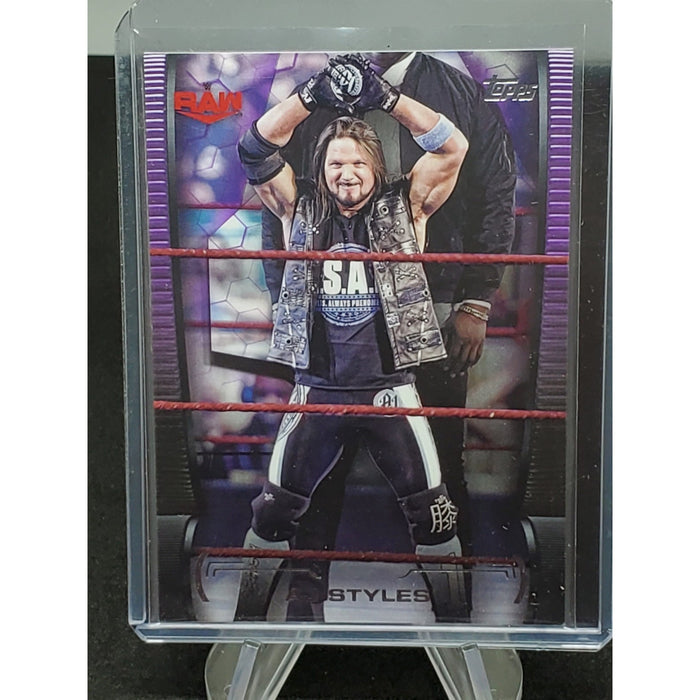 2021 Topps WWE Undisputed Purple #1 AJ Styles /99