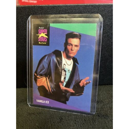 Music VANILLA ICE 1991 Pro Set Super Stars #145.