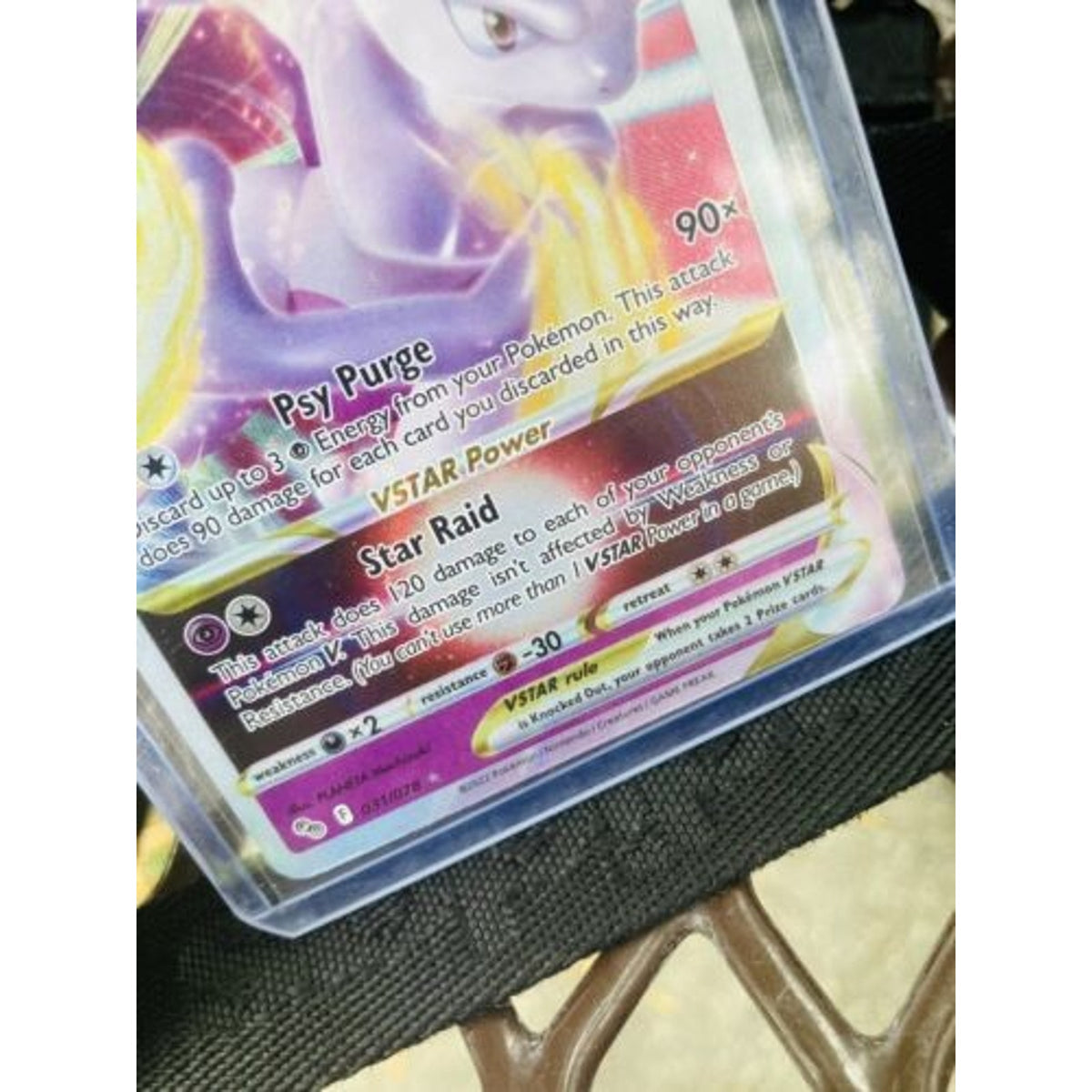 Pokemon Mewtwo Vstar 031/078 Ultra Rare Pokemon GO - NM Pack Fresh New