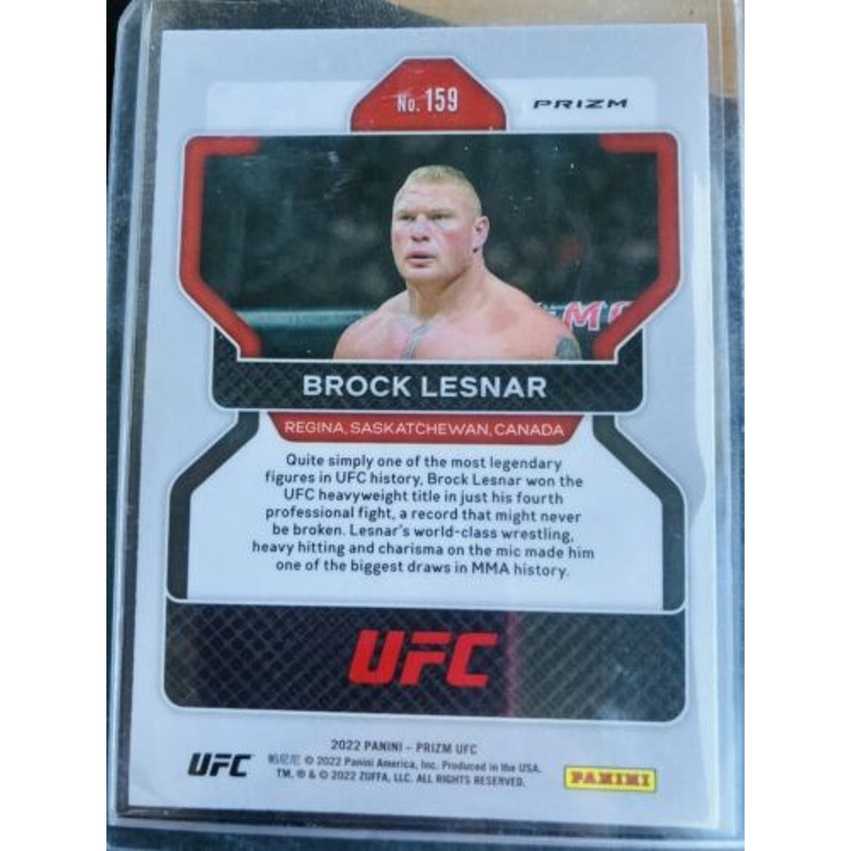Brock Lesnar 2022 Panini UFC Prizm Silver Pack Fresh New Mint WWE