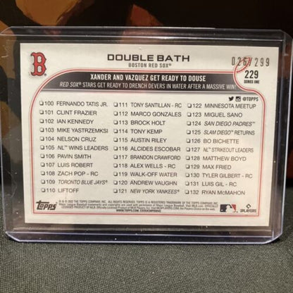 2022 Topps Series One Xander Orange Foil Double Bath /299 - Pack Fresh New #26