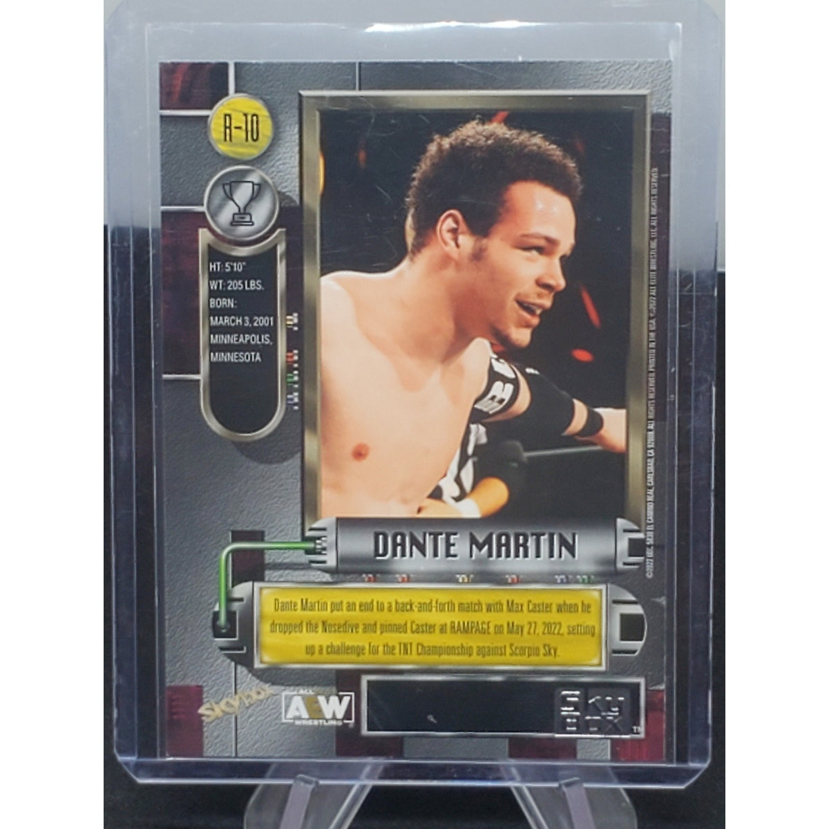 Dante Martin 2022 Upper Deck AEW All Elite Wrestling #R-10 Card