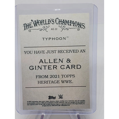 2021 Topps Heritage WWE Allen and Ginter #AG-22 Typhoon