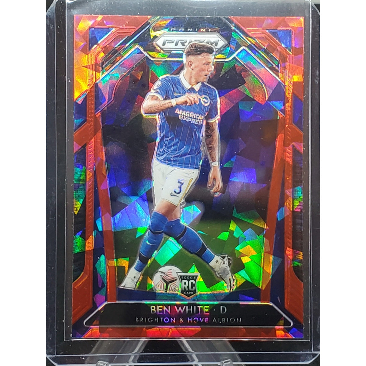 2020-21 Panini Prizm Premier League - Ben White #168 Red Ice Prizm (RC)