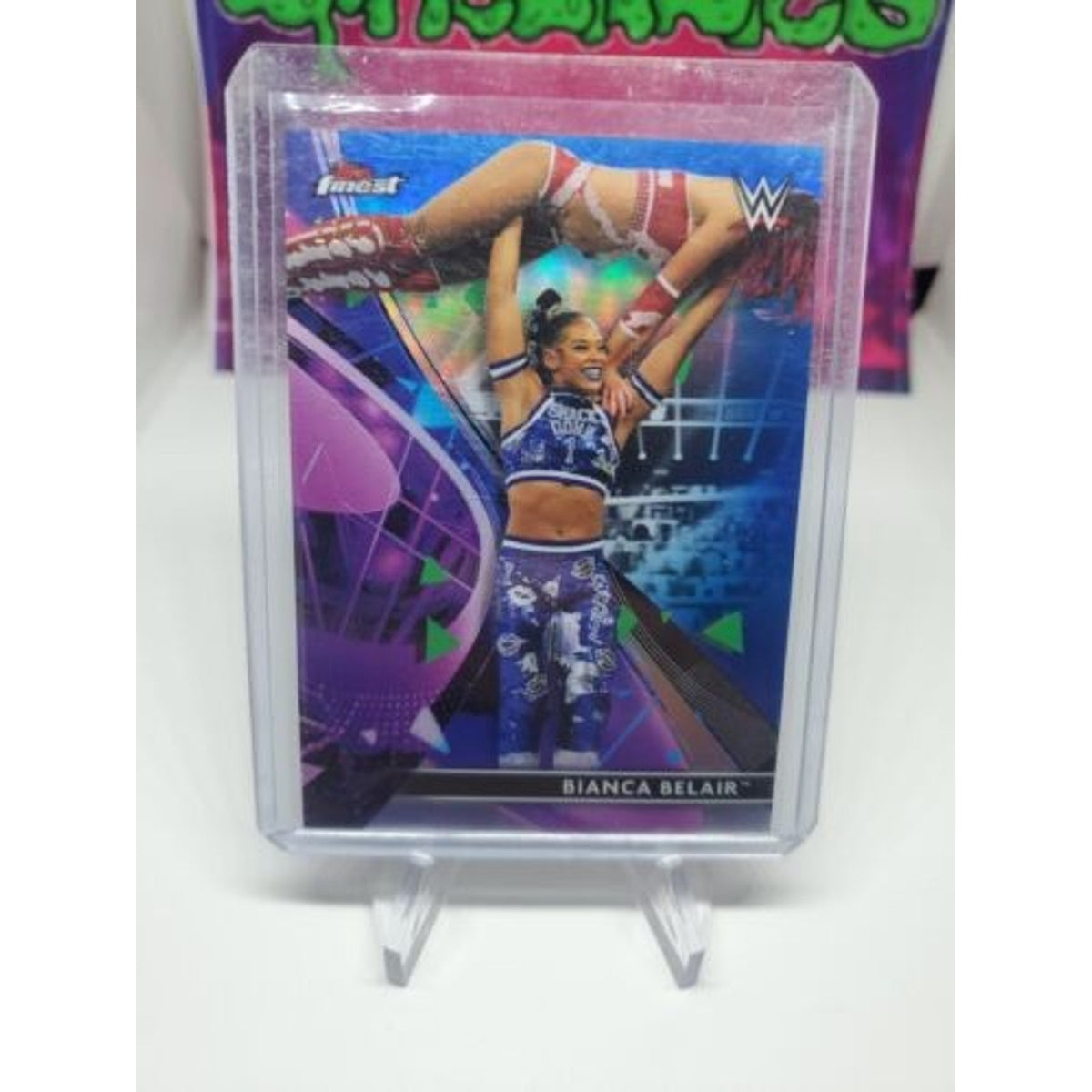Bianca Belair 2021 Topps Wwe Finest Blue Refractor #/150