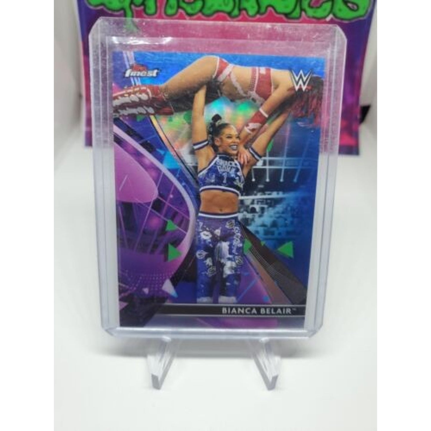 Bianca Belair 2021 Topps Wwe Finest Blue Refractor #/150