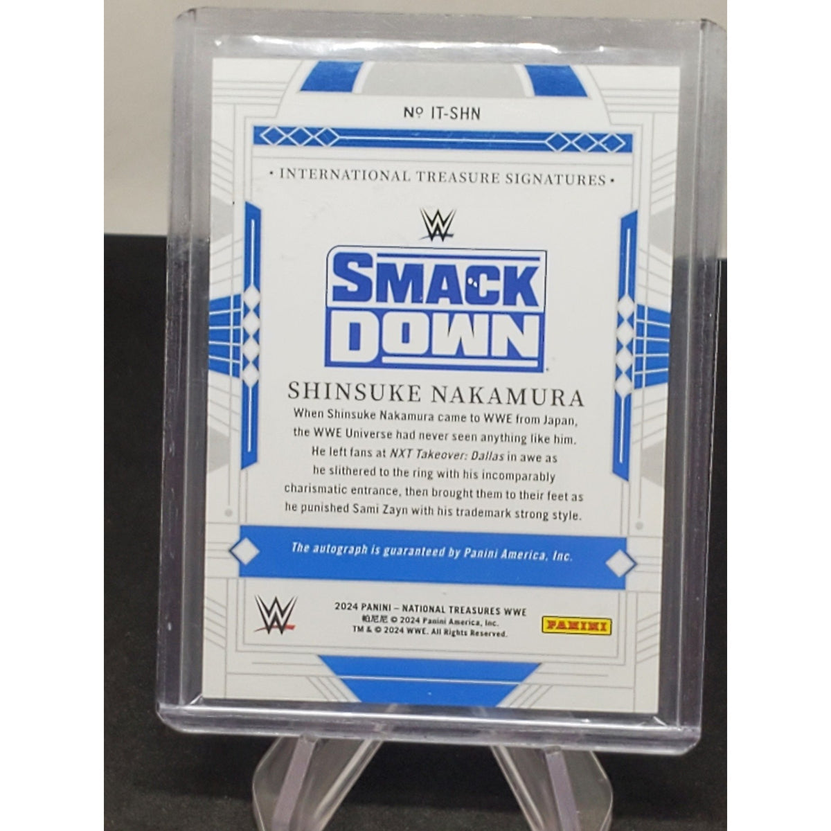 2024 National Treasures WWE International Auto Shinsuke Nakamura /99