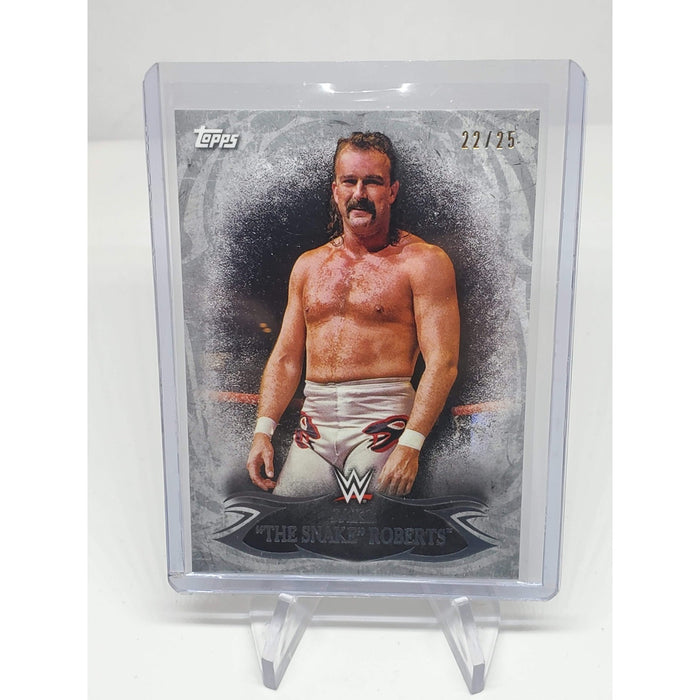 Jake The Snake Roberts 2015 Topps Undisputed WWE Card SSP 22/25 # 74