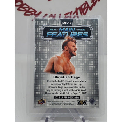 2022 Upper Deck AEW All Elite Wrestling - Main Features Christian Cage #MF-12...