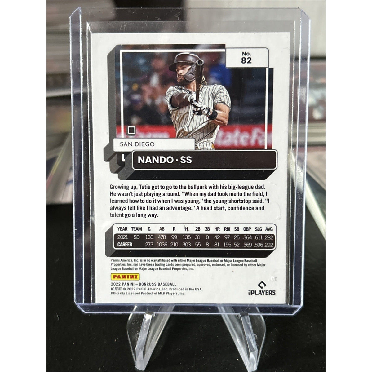 2022 Panini Donruss - Variation Fernando Tatís Jr. #82 Holo Orange Nando - Mint
